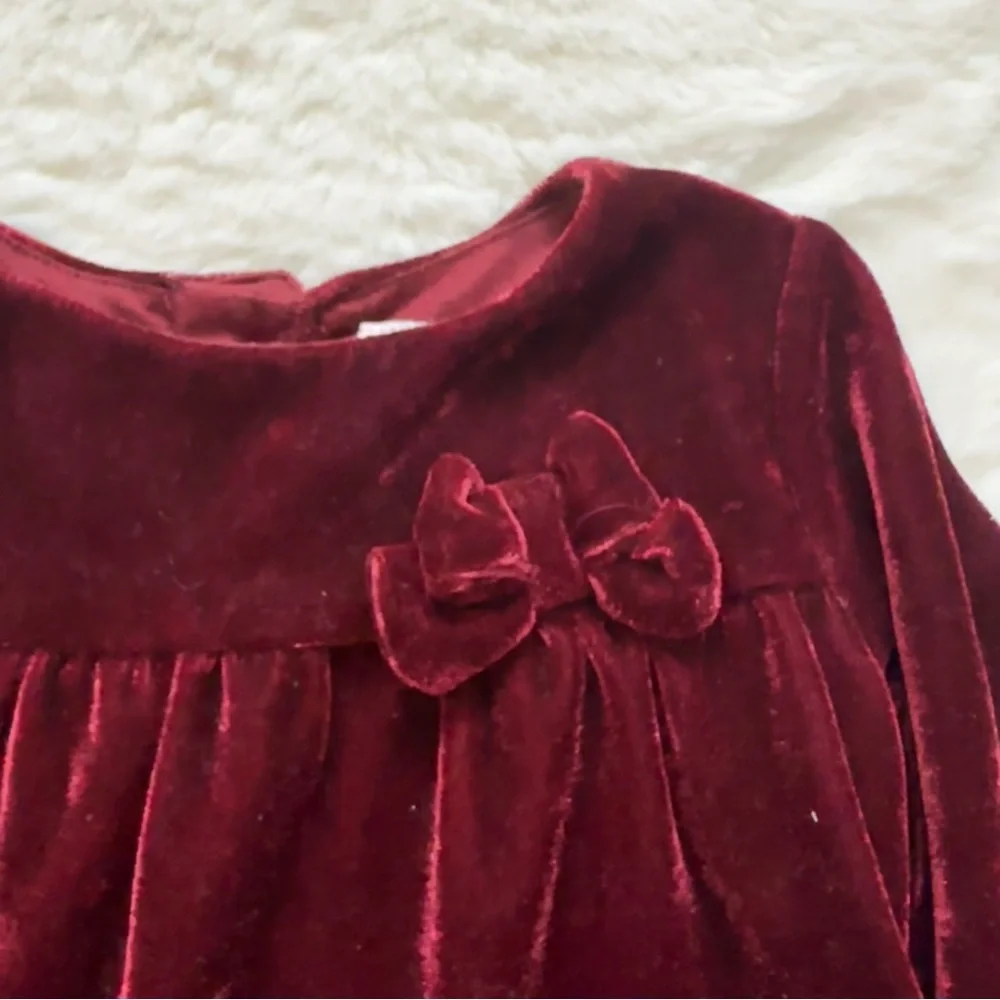 Carters Velvet Baby Dress Size 9m